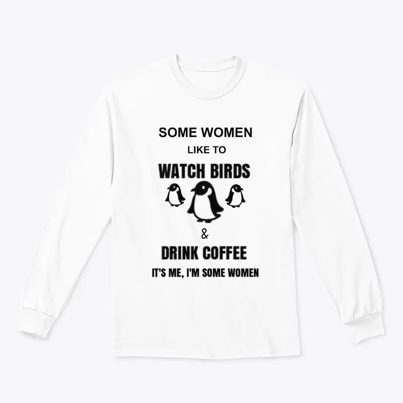 Women Watch Birds Drink Coffee